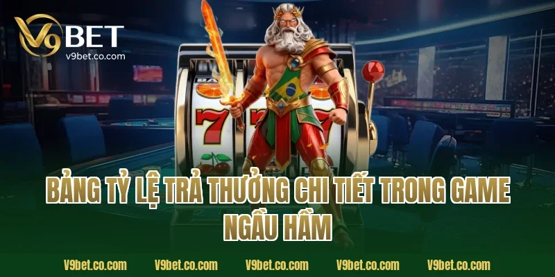 Bảng Tỷ Lệ Trả Thưởng Chi Tiết Trong Game Ngầu Hầm