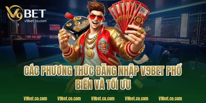 Các phương thức đăng nhập V9Bet phổ biến và tối ưu