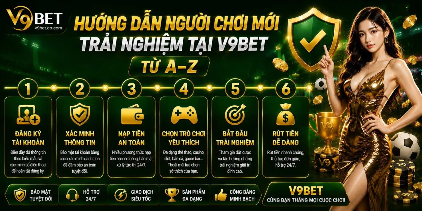 Hướng dẫn người chơi mới trải nghiệm tại V9BET từ A–Z